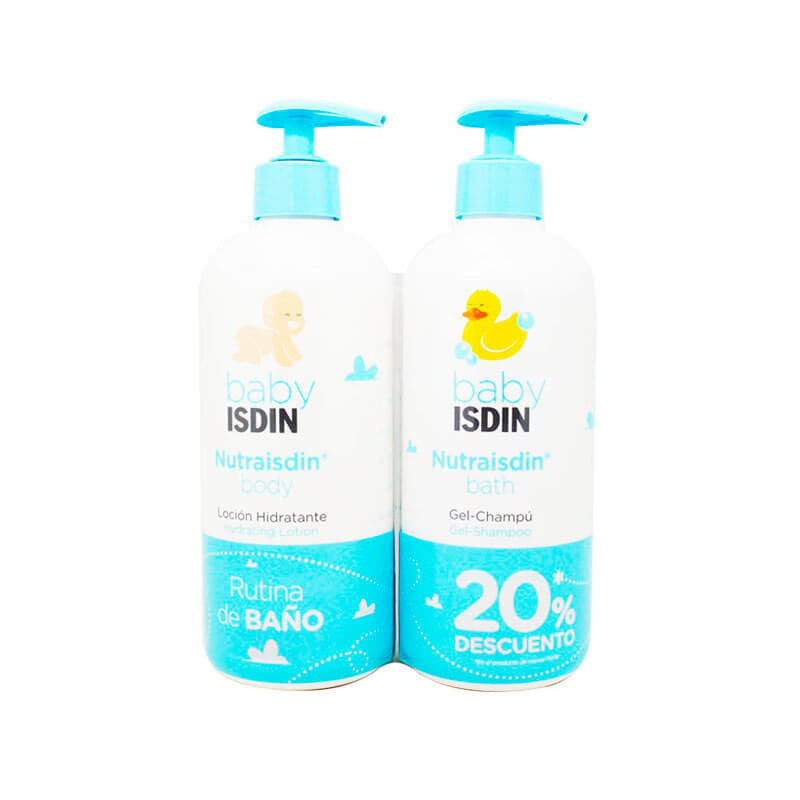 ISDIN Baby Pack NutraISDIN Gel-Champú 500 ml + Loción Hidratante 500 ml