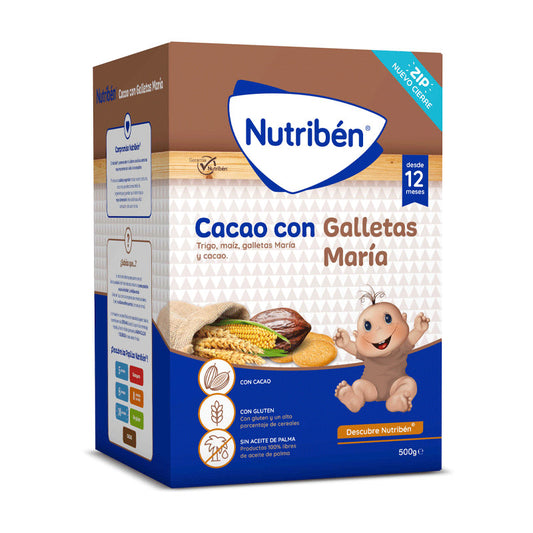 Nutriben Papilla Cacao con Galletas Maria 500 gr