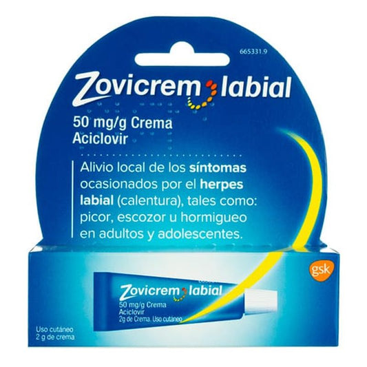 Zovicrem Lip 50 mg/g Creme 2 gr