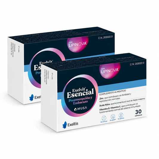 Exeltis Essential Food Supplement Pregnancy and Preconception, 2 x 30 Capsules