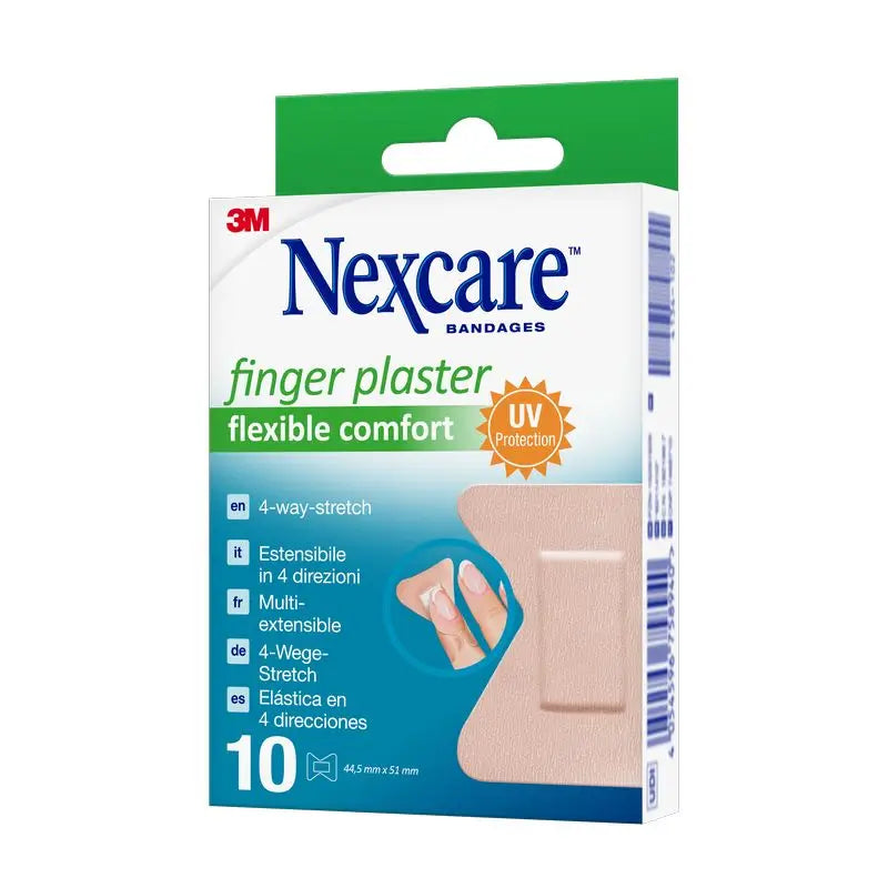 Tira adesiva para os dedos Nexcare Flexible Comfort Protective Adhesive , 10 unidades