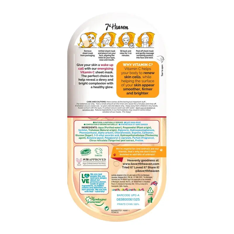 7 Heaven Vitamin C Mask , 2 unidades