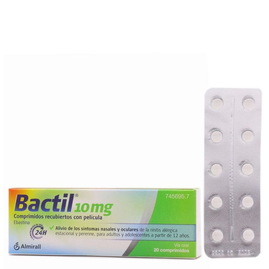 Bactil 10 mg 20 Comprimidos revestidos por película