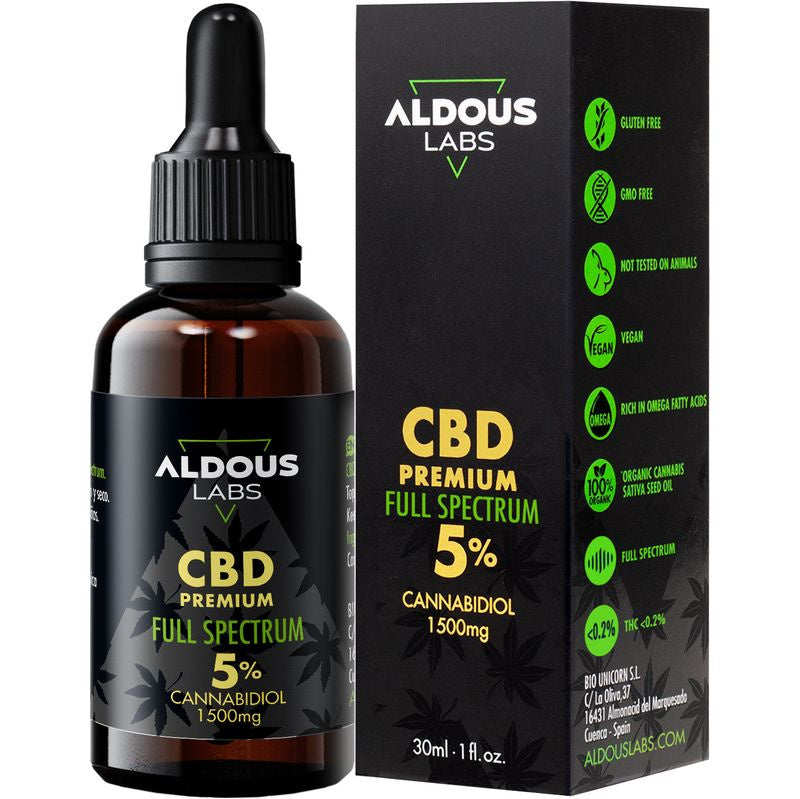 Aldous Labs Authentic CBD Oil 5% 30ml Full Spectrum
