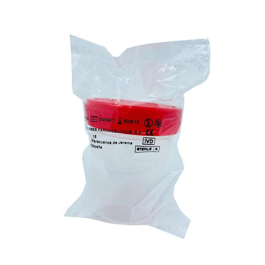 Surgicalmed Enfa 120 Ml Recipiente coletor de urina - Vermelho (código de barras), 1 unidade
