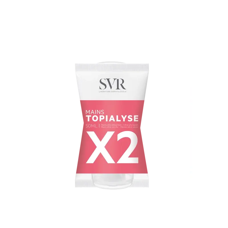 SVR Topialyse Creme de Mãos Nutritivo, 2x50 ml