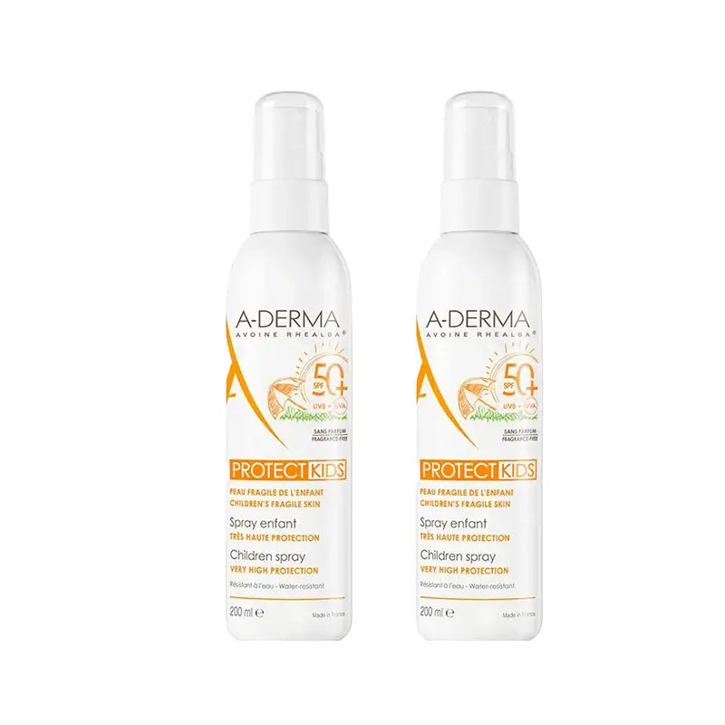 A-Derma Aderma Protect Spray Solar para Crianças Spf50+, 2X200 Ml