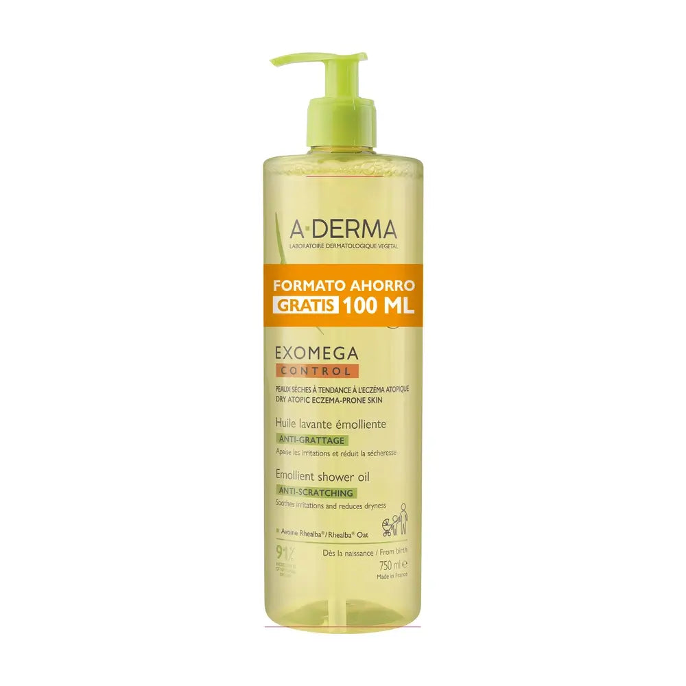 A-Derma Exomega Control Anti-Irritação Óleo de Duche Emoliente 750 Ml