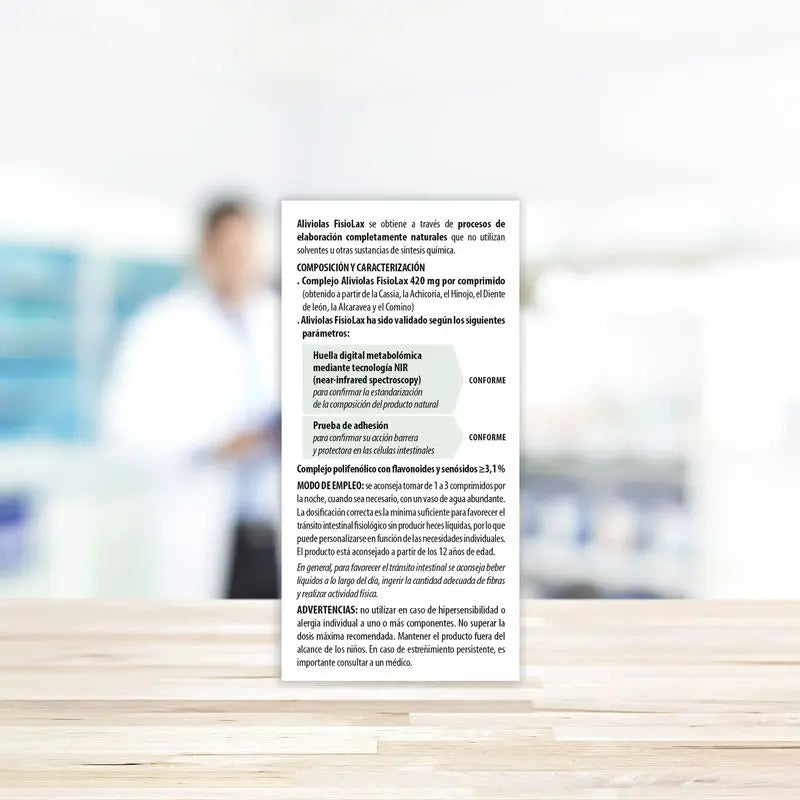 Aboca Aliviolas Fisiolax Prisão de ventre, 45 Comprimidos
