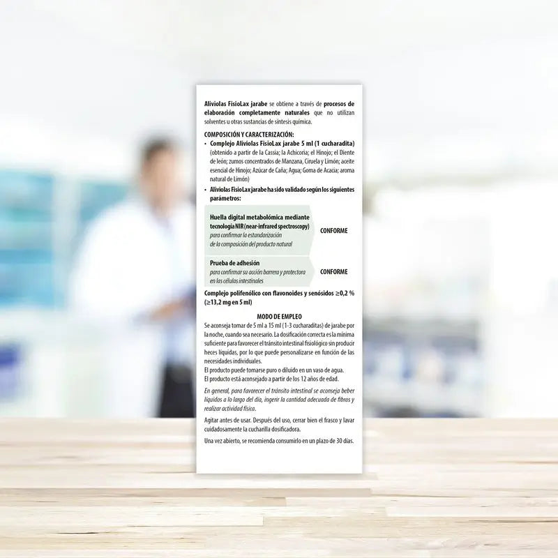 Aboca Aliviolas Fisiolax Xarope para a obstipação, 180 g
