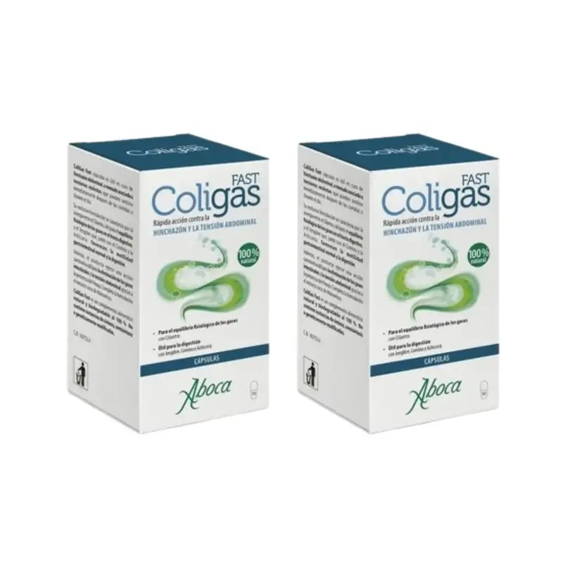 Aboca Coligas Fast Bottle, 2X50 Cápsulas