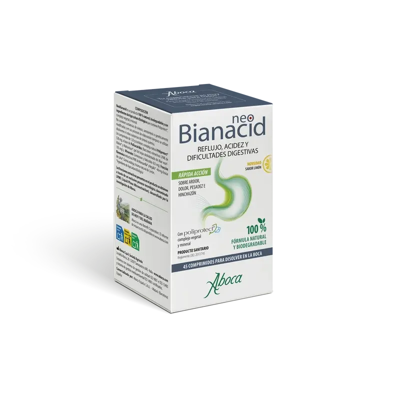 Aboca Neobianacid Lemon, 45 Comprimidos