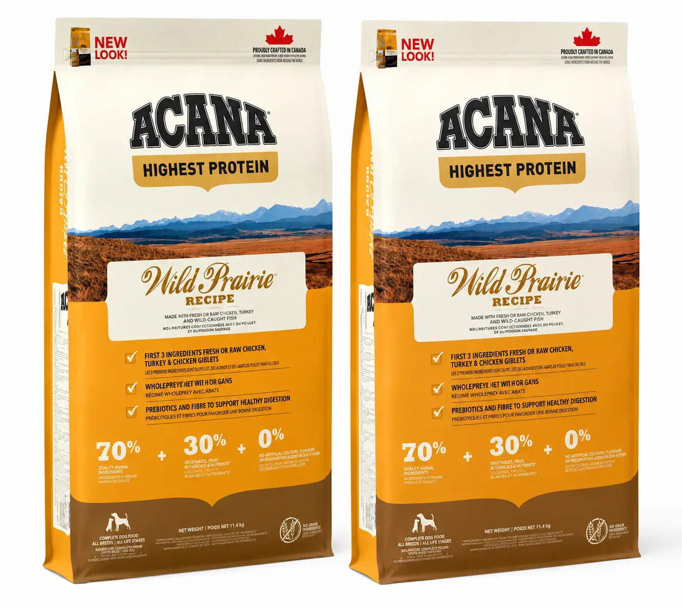 Acana Canine Adult Regionals Wild Prairie 11,4 Kg Alimento para cães , embalagem 2