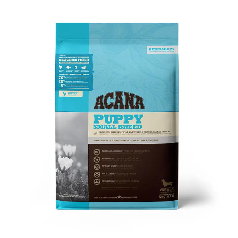 Acana Canine Puppy Heritage Razas Pequeñas 6Kg pienso para perros