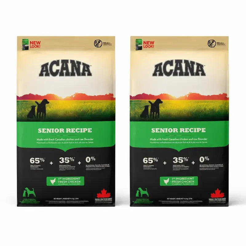 Acana Canine Senior 2 X 11,4 Kg Alimento para cães , embalagem 2