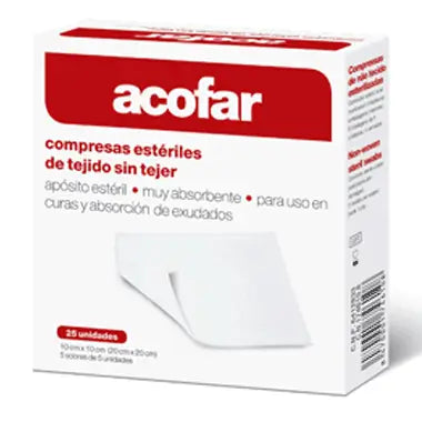 Acofar Pads Não Tecidos Estéreis, 25 unidades
