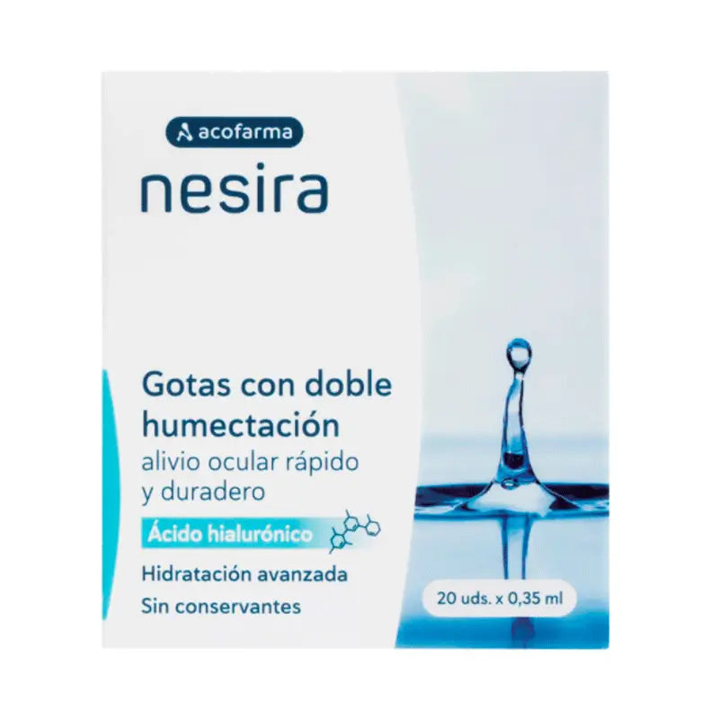 Acofar Nesira Gotas Hidratantes Duplas Ah 20 Doses Simples