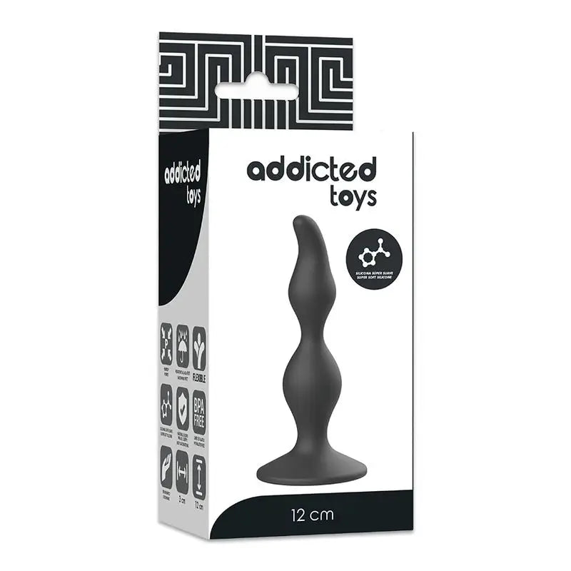 Addicted Toys Anal Sexual Plug 12Cm Negro