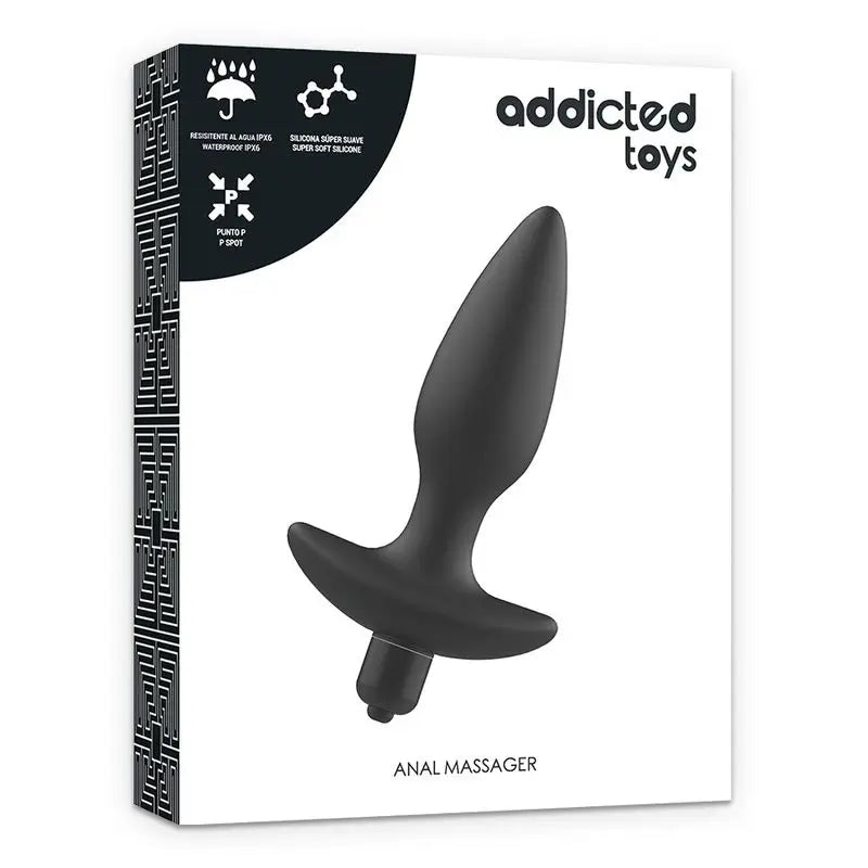 Addicted Toys Masajeador Plug Anal Con Vibración Negro