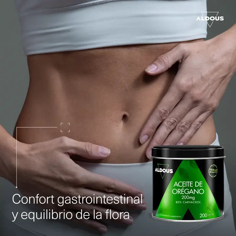 Aldous Bio Óleo de Orégãos, 200 pérolas