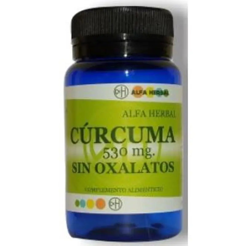 Alfa Herbal Curcuma Sin Oxalatos 530 60 Cápsulas