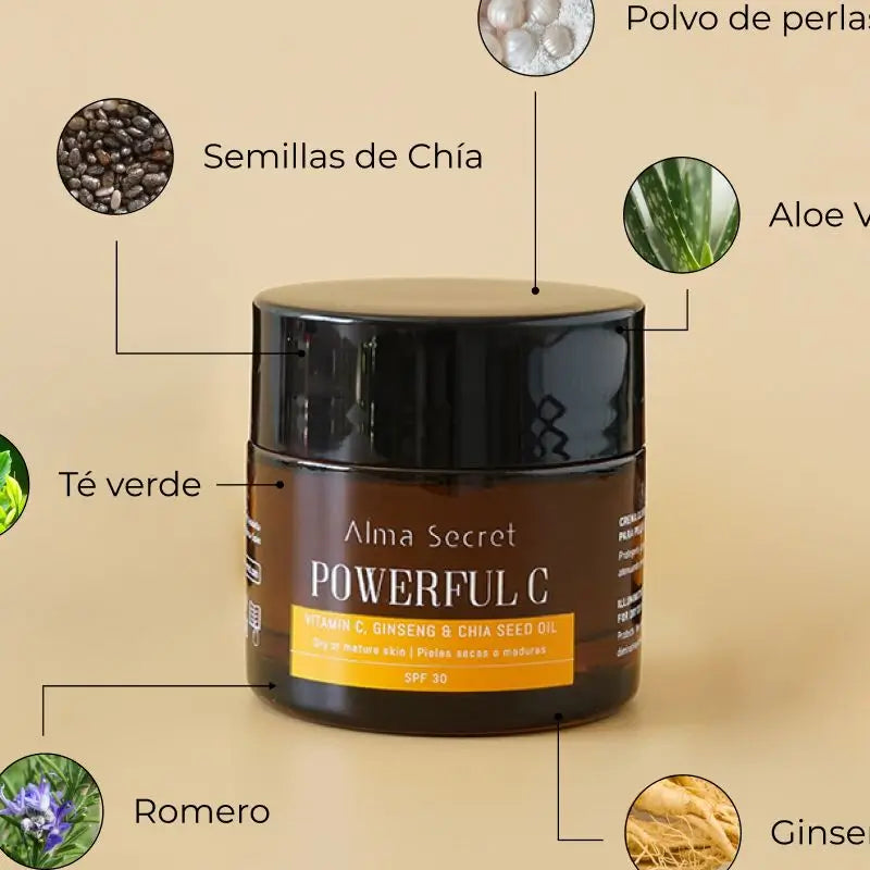 Alma Secret Powerful C Com Vitamina C, Ginseng e Chia. FPS 30