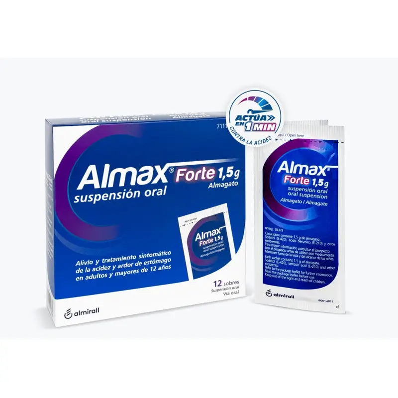 Almax Forte 1,5 g 12 saquetas Suspensão oral