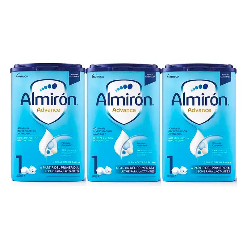 Almirón Advance 1, embalagem de 3 x 800g