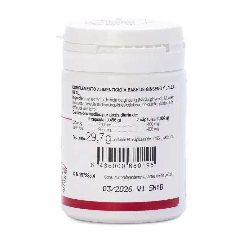 Ana Maria Lajusticia Ginseng com Geleia Real, 60 cápsulas