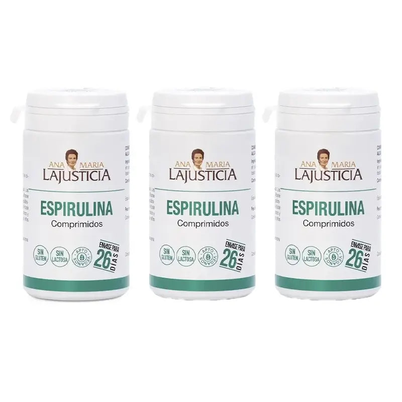 Ana Maria Lajusticia Spirulina, 3x160 comprimidos