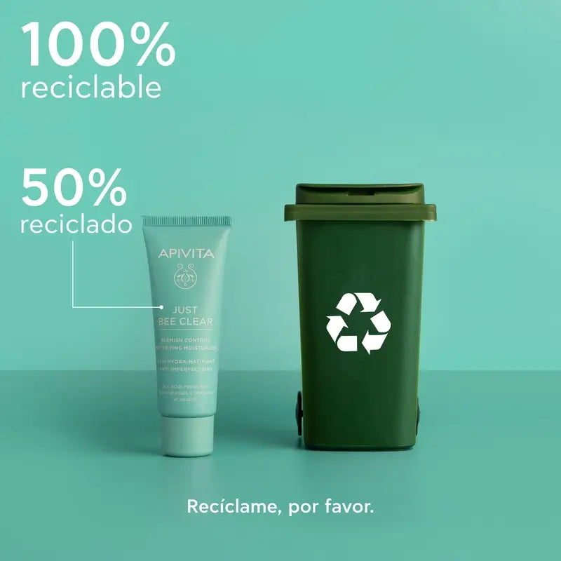 Apivita Just Bee Clear Creme Anti-Perfeições Matificante, 40 ml