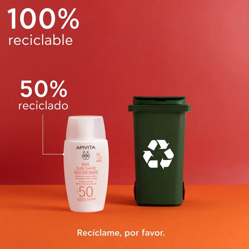 Apivita Daily Anti-Ageing Repair Fluido Diário para o Rosto Spf50, 50 Ml