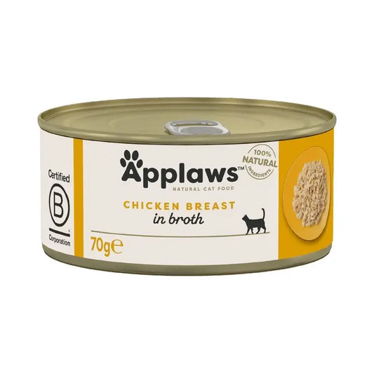 Applaws Peito de Frango para Gatos Lata 24X70Gr