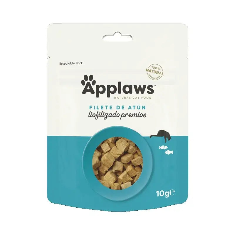 Applaws Cat Snack Filete de atum liofilizado, 12x10 gramas