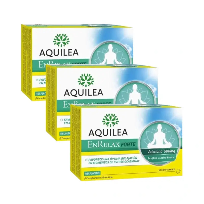 Aquilea Enrelax Forte 500 Mg Valeriana + Espinheiro-alvar + Maracujá, 3X30 comprimidos