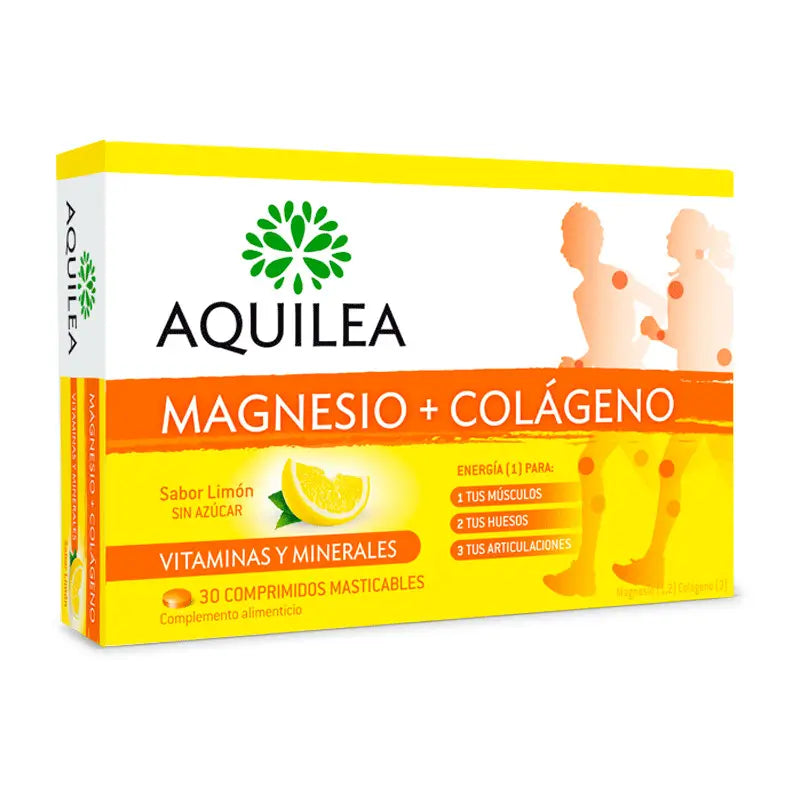 YARROW MAGNÉSIO + COLAGÉNIO 30 COMPRIMIDOS MASTIGÁVEIS