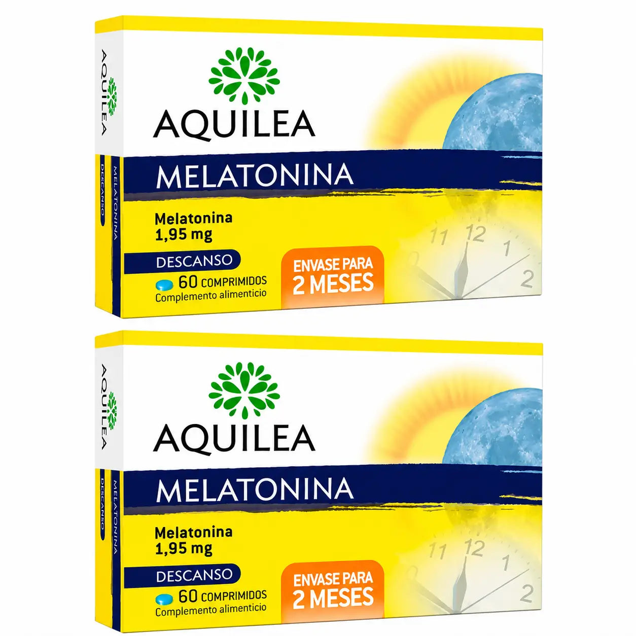 Aquilea Melatonina 1,95 mg, 60 comprimidos, embalagem de 2