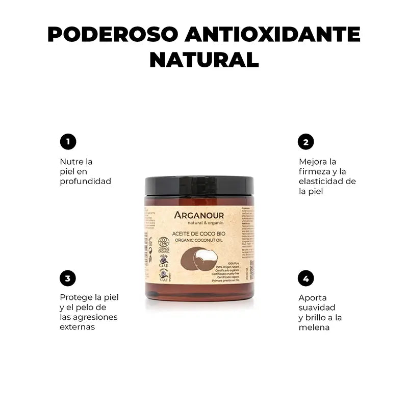 Arganour Óleo Vegetal Óleo de Coco, 250 Ml