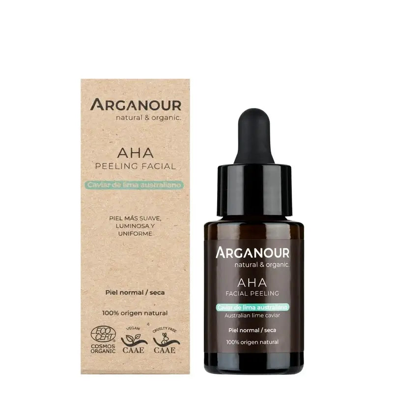 Arganour Facial Aha - Peeling Facial com Caviar de Lima Australiano, 30 Ml