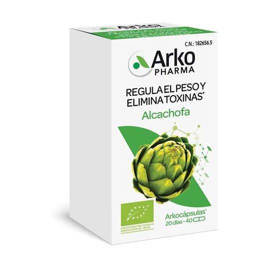 Arkopharma Arkocápsulas Alcachofra Bio, 40 Cápsulas