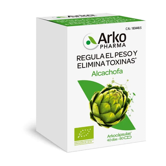 Arkopharma Arkocápsulas Alcachofra Bio, 2 x 130 cápsulas