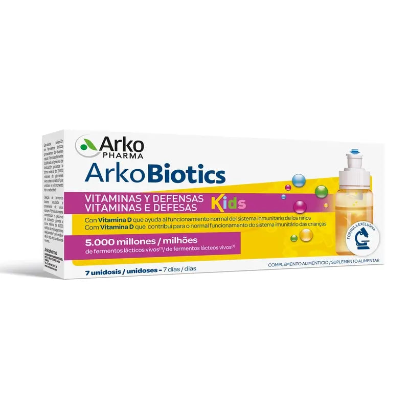 Arkobiotics Vitaminas e Defesas para Crianças 7 Saquetas Arkopharma