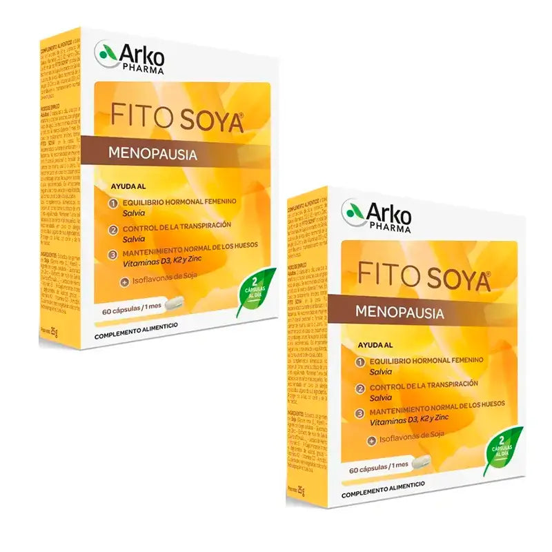 Arkopharma Fitosoya Isoflavones, 2X60 Cápsulas