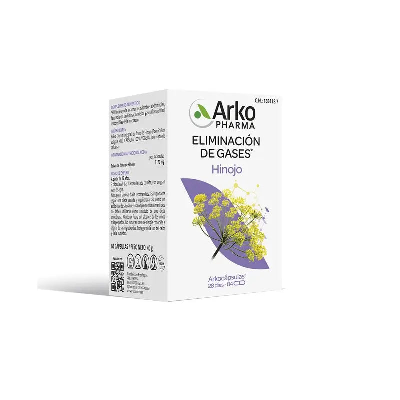 Arkopharma Arkocápsulas Funcho, 84 Cápsulas