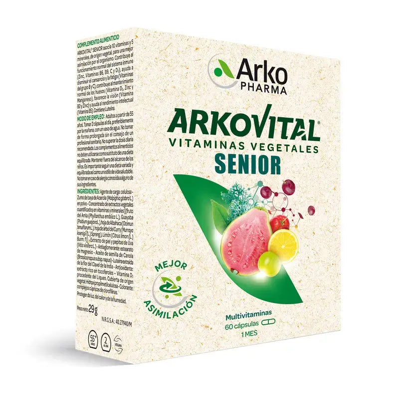 Arkopharma Arkovital Senior, 60 cápsulas