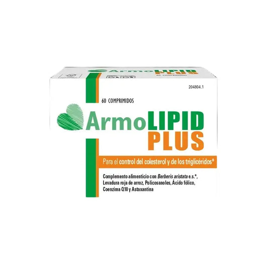 Armolipid Plus Controlo do Colesterol e dos Triglicéridos, 60 Cápsulas
