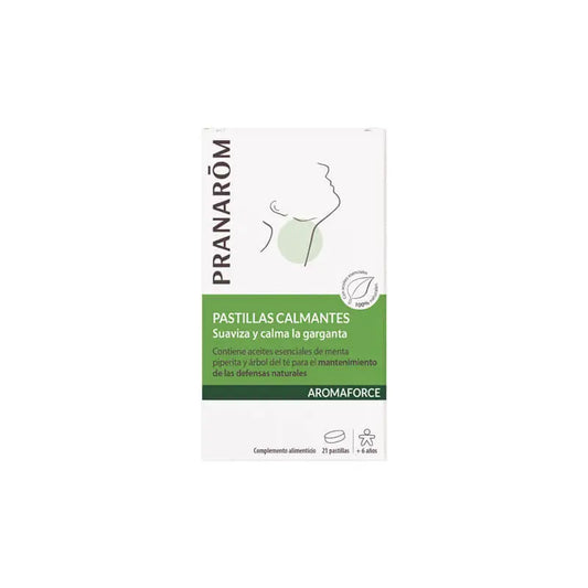 Pranarom Aromaforce Pastilhas para a garganta, 21 pastilhas