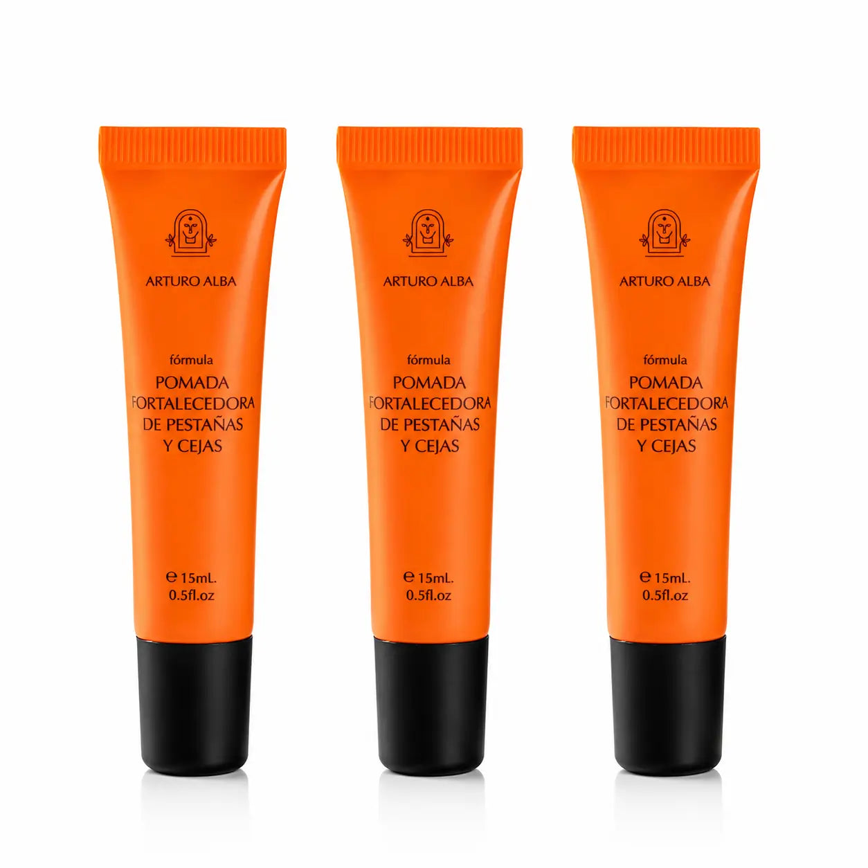 Arturo Alba Pomada Fortalecedora para Pestanas e Sobrancelhas, 15 ml, embalagem com 3 unidades