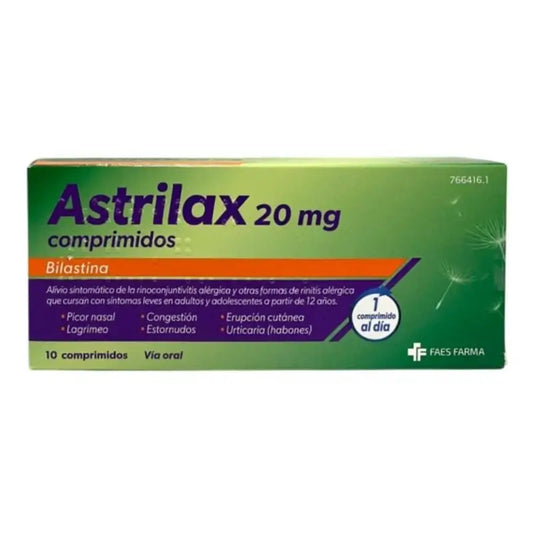 Astrilax 20 Mg, 10 comprimidos