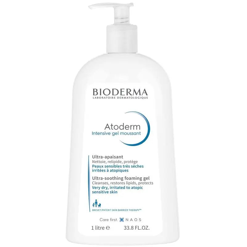 BIODERMA atoderm intensivo gel moussant pele seca 1L